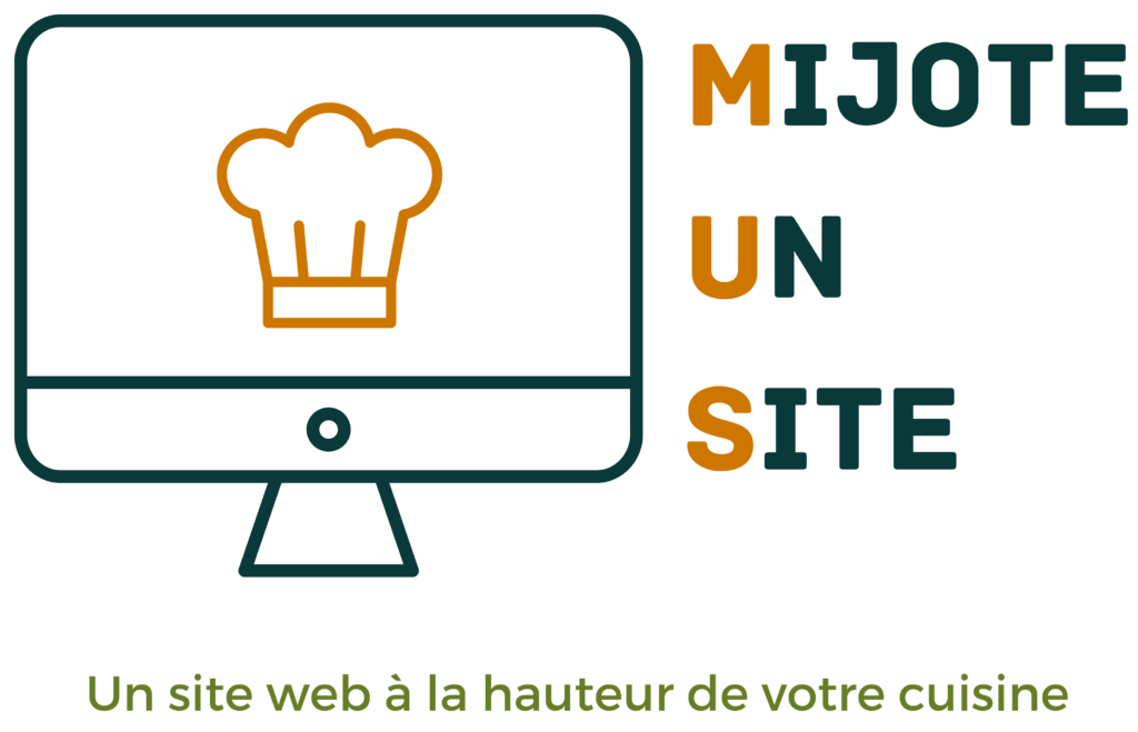 Logo Mijote Un Site avec slogan contact